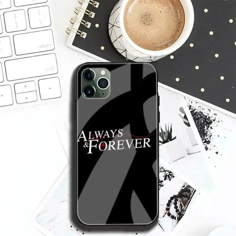 

The Vampire Diaries Always And Forever Phone Case Tempered Glass For Iphone6plus 6S 7 7plus 8 X XS XSmax XR 11 12 Pro Max 12mini