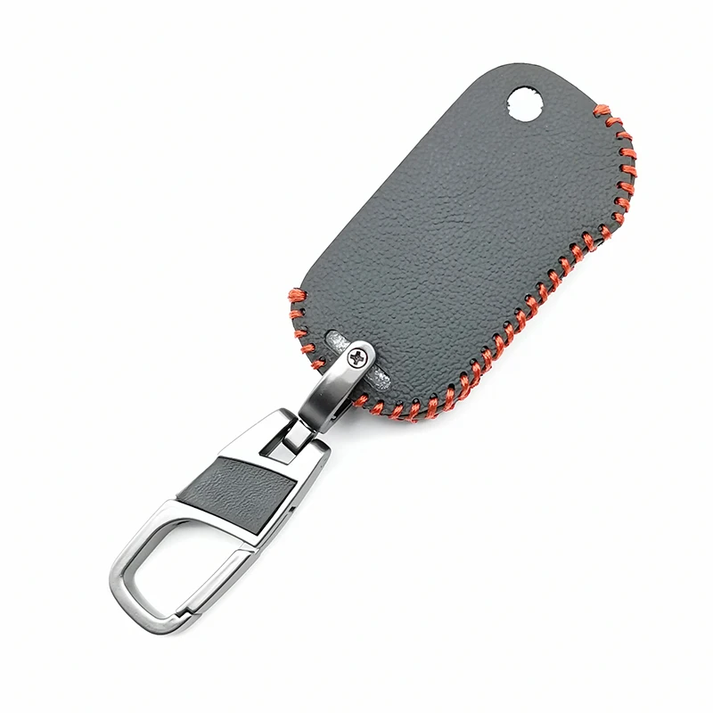 Чехол для автомобильных ключей из 100% кожи Kia Sportage R Stinger Ceed CD Sorento Strong Cerato 2017 2018 2019 3/4