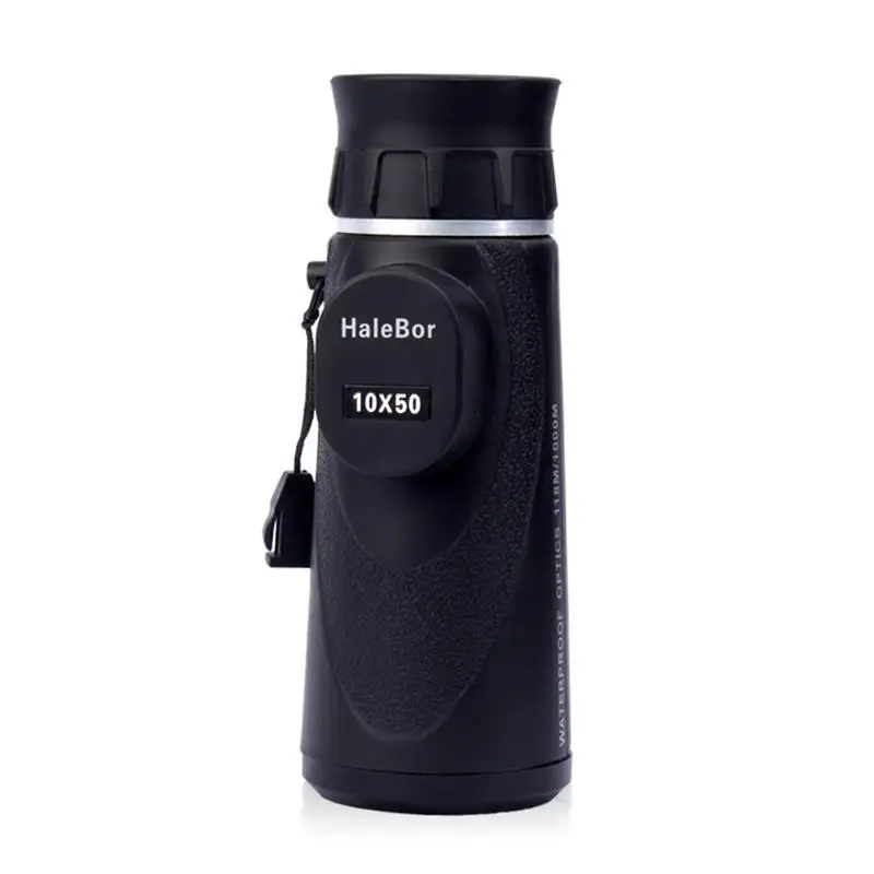 10x50 Monoculars Waterproof High-Definition Spotting Scope Times Zoom Telescope For Camping Hiking Hunting