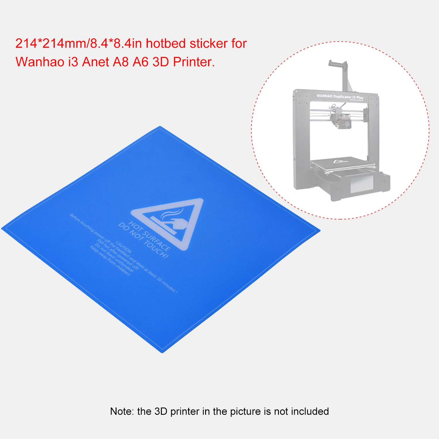 Подогрев для 3D принтера Wanhao i3 Anet A8 A6|Детали и аксессуары 3D-принтеров| |