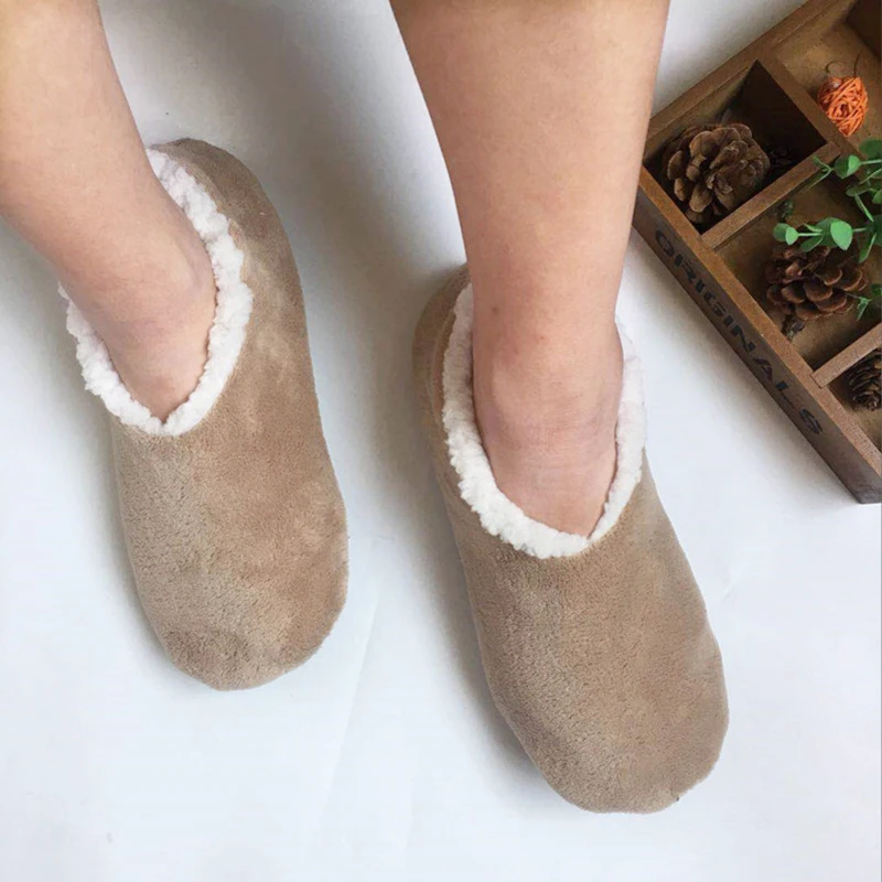 

Fuzzy Short Socks Men Winter Warm Plush Non Slip Sleeping Soft Comfy Male Floor Shoes Thicken Slippers Sock Casual Designer