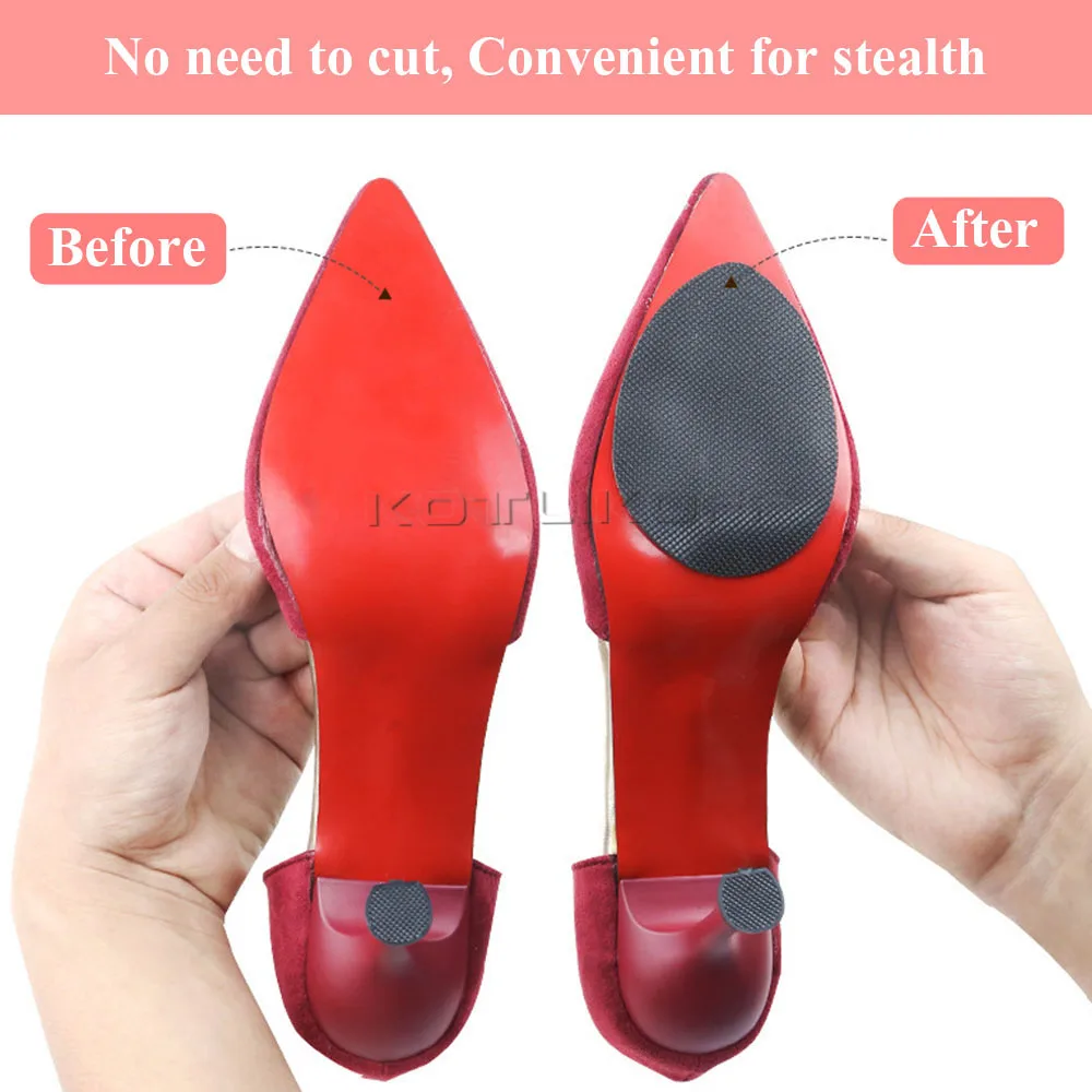 KOTLIKOFF Shoe Sole Sticker Anti Slip High Heel Adhesive Half Outsoles Sticker Forefoot Self Adhesive Grip Outsole Protector Pad
