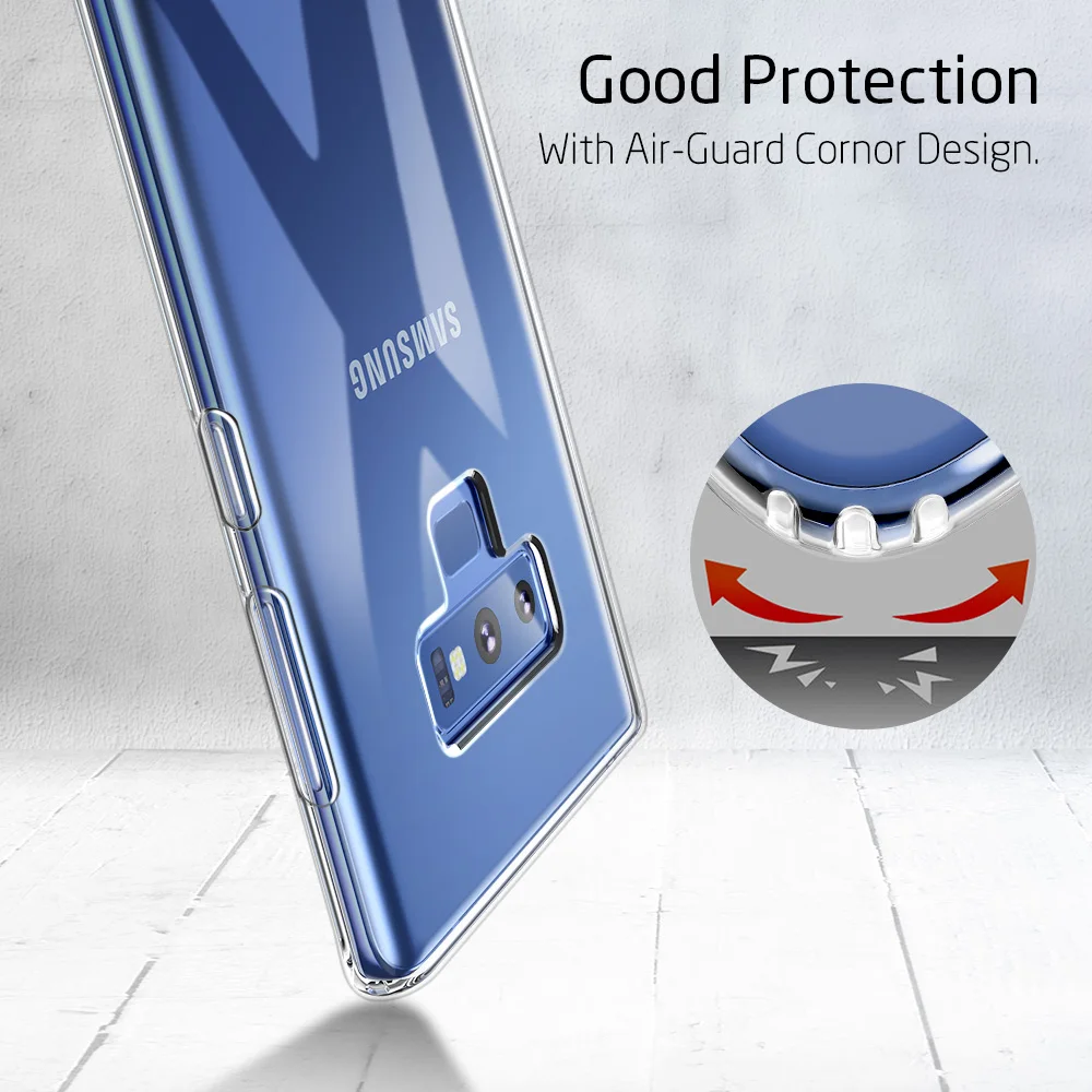 ESR Luxury Soft TPU Case for Samsung Note 9 Ultra Thin Transparent Crystal Clear For Galaxy Cell Phone Cover | Мобильные телефоны и
