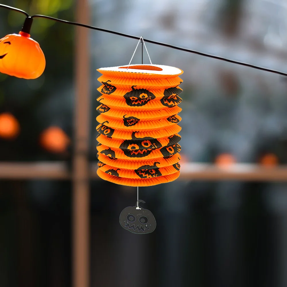 

Halloween Paper Lanterns Pumpkin Skull Lampshade Cover Festival Hanging Lamps Props for Festival Halloween Decoration