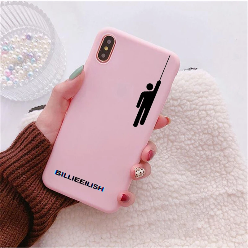 Чехол с логотипом Billie Eilish для samsung Galaxy S10 S9 S8 S7 S6 Plus мягкий силиконовый чехол
