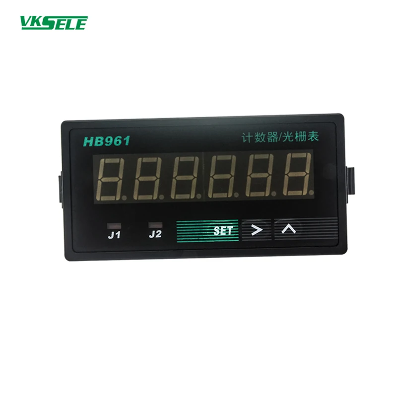 Medidor de contador de pulso, pantalla codificadora de rejilla Led de 6 dígitos, HB961