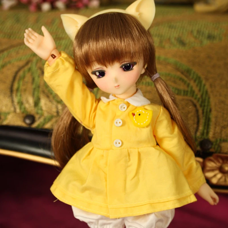 Полный комплект 1/6 BJD кукла BJD/SD милый мультфильм Чиби Tsubaki шарнирная для маленькой