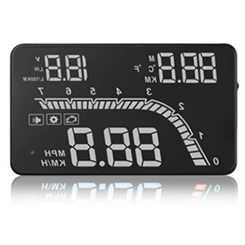 A100S T100 OBD автомобиля Hud головой вверх Дисплей 2019 Температура Датчик Obd превышение