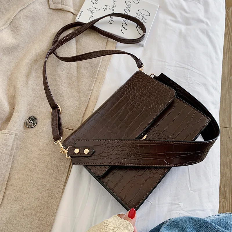 

Small Retro Female PU Leather Shoulder Messenger Bags Girls Ladies Alligator Vintage Crossbody Bag Crocodile Women Handbags