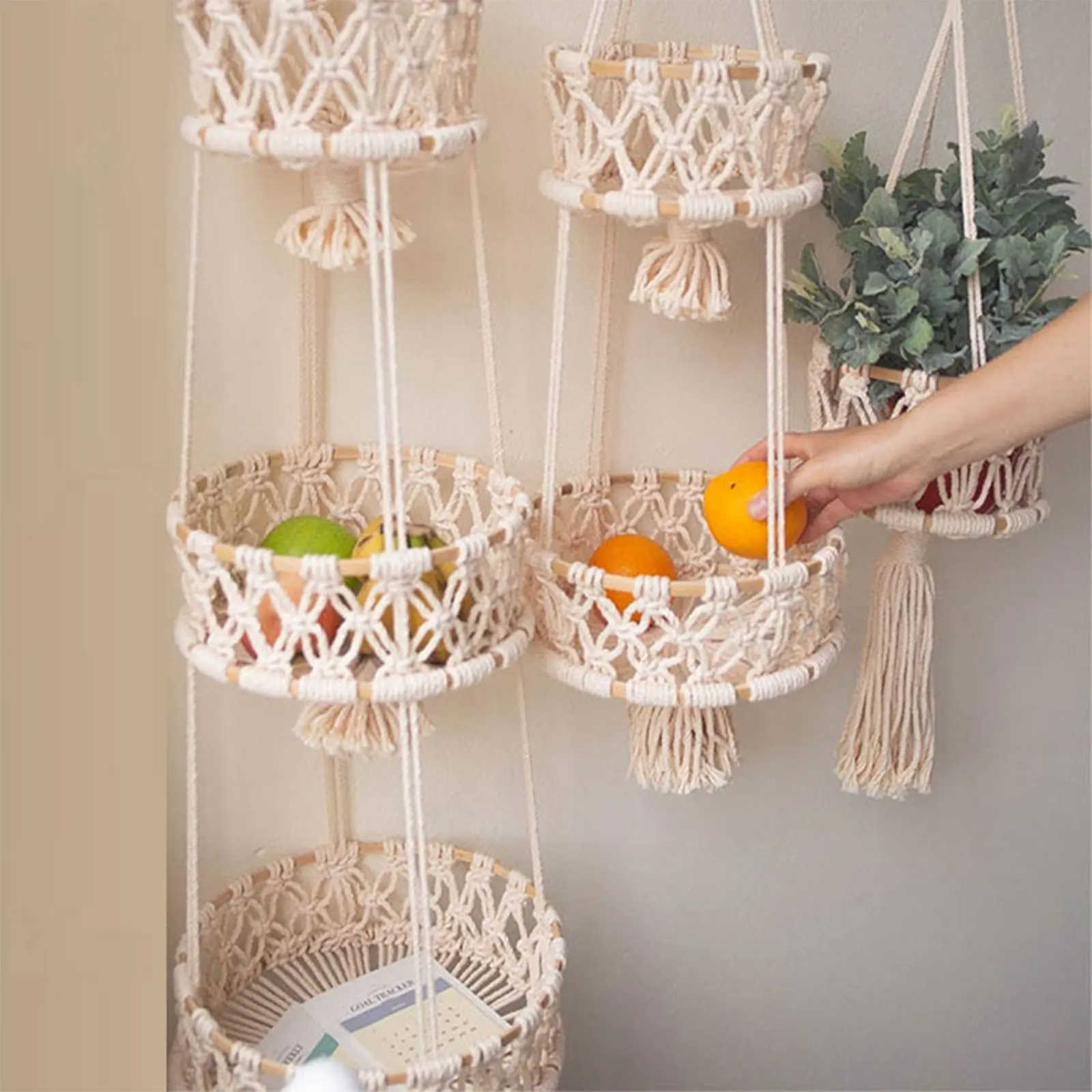 

Корзины для хранения, настенный вместительный ящик с отверстиями, бытовой чехол для хранения фруктов