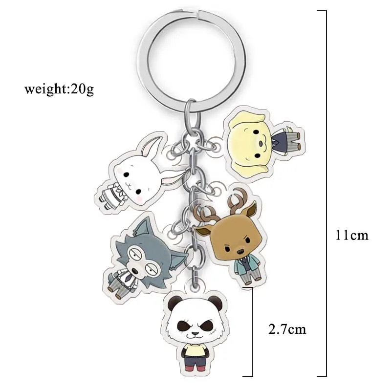 

Beastars Surround Acrylic Pendant Double-Sided Transparent Cute Keychain for Son Gift