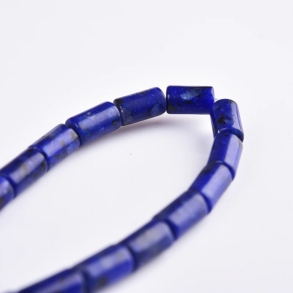 Asingeloo 6*10mm Natural Stone Lapis Lazuli Cylinder Beads for Jewelry Making Bracelets Earring | Украшения и аксессуары