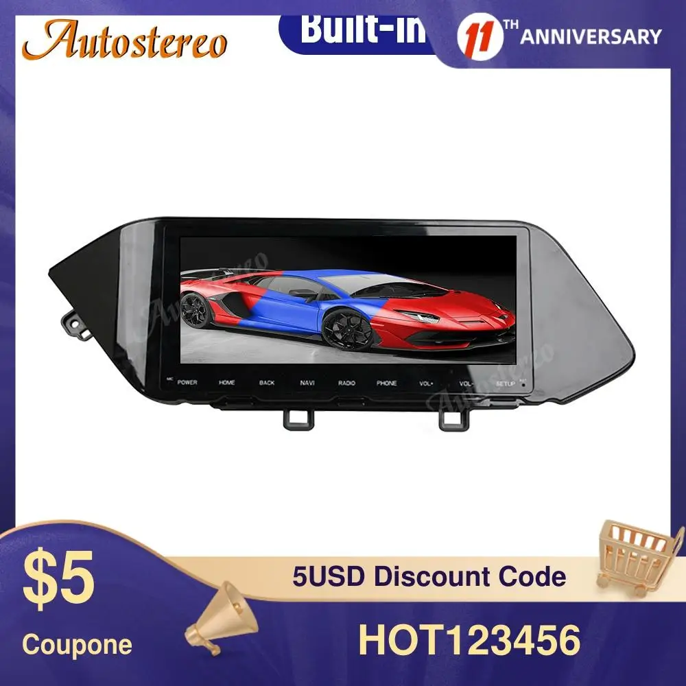 

For Hyundai Sonata 2020 Android 10.0 128G 4G Carplay Auto Radio GPS Navigation Multimedia Play Avante Auto Stereo