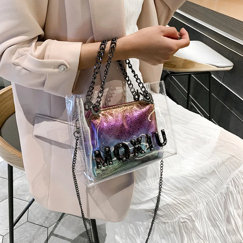 Летняя Прозрачная женская 2018 новая Корейская версия яркая пленка для матери