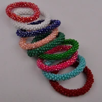 colors fashion bracelet crystal bead bracelet
