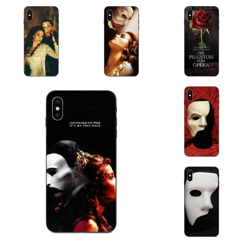 Чехол для телефона из ТПУ с рисунком фантома оперы Apple iPhone 4 4S 5 5S SE 6 6S 7 8 Plus X XS Max