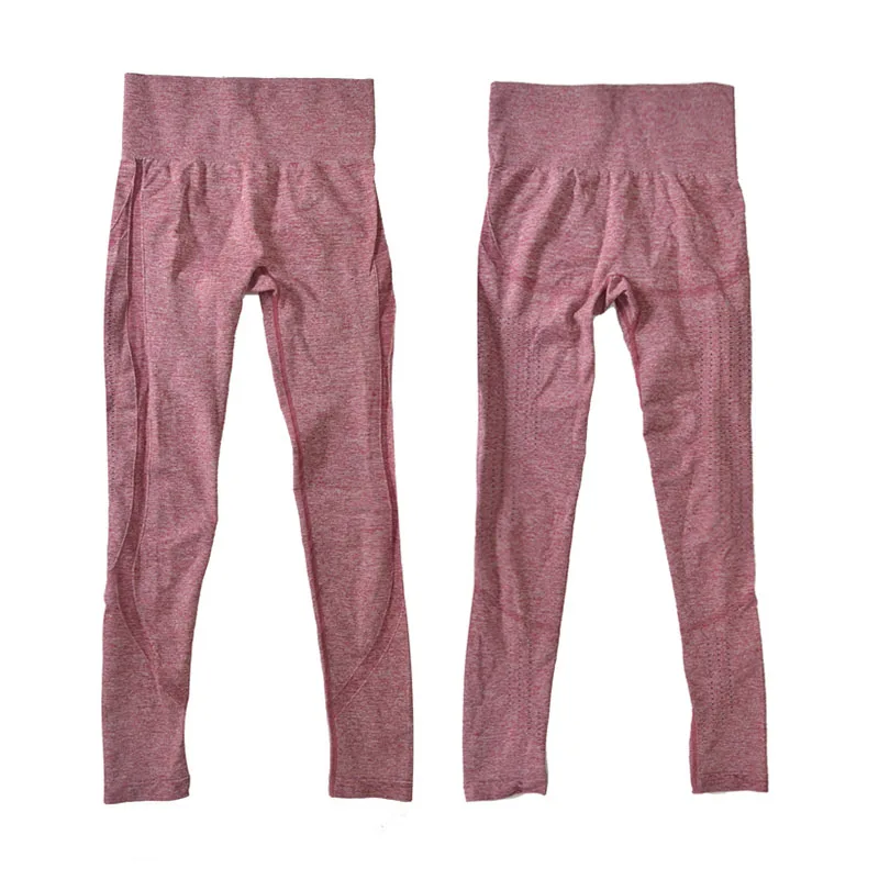 Сексуальные Бесшовные Леггинсы пуш ап модные штаны с высокой талией для