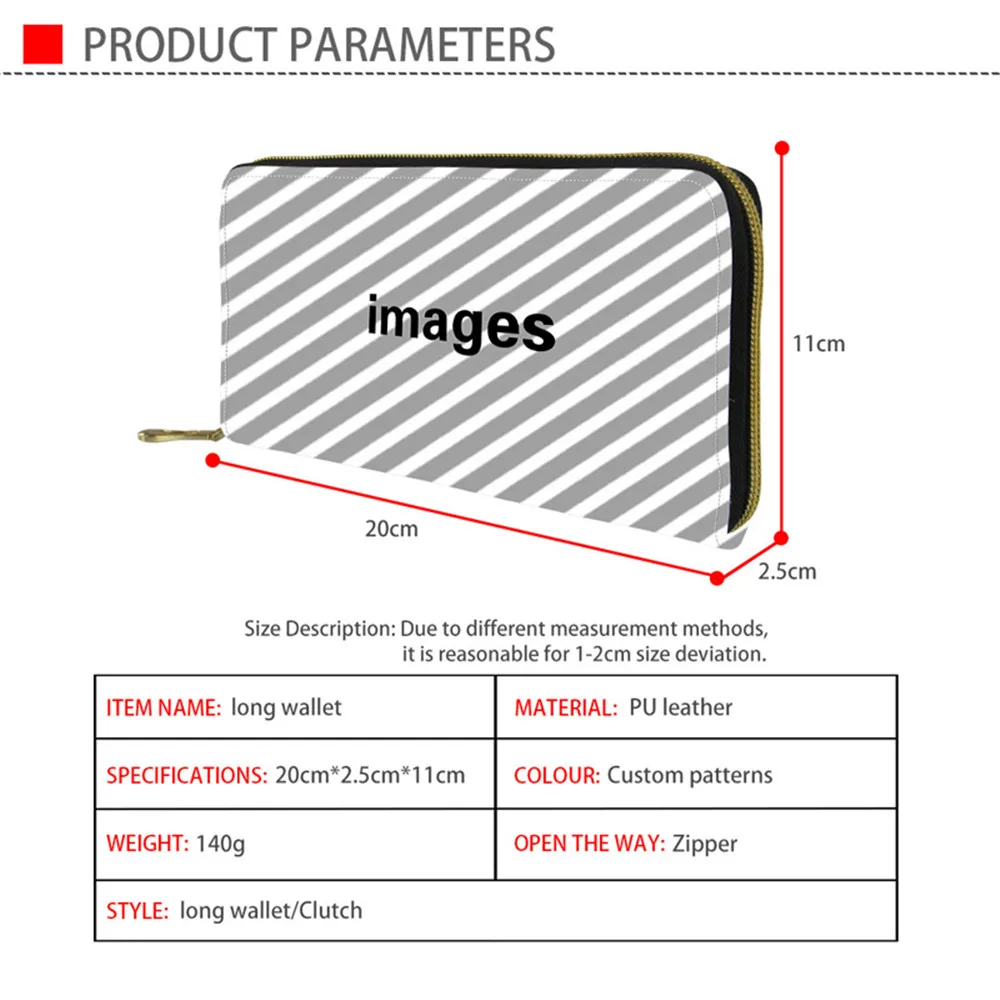 Coloranimal 2021 Новый стиль Дамский бумажник из искусственной кожи милые 3D с рисунками
