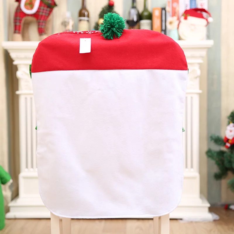 1 шт. рождественские чехлы на стулья со снеговиком украшения стол для домашнего