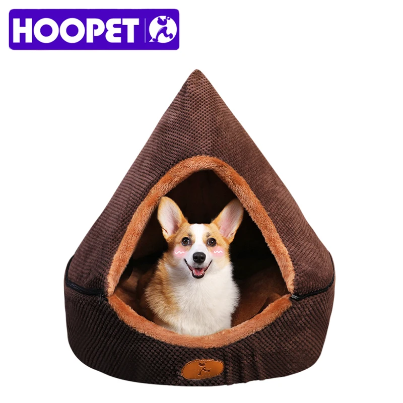 

HOOPET Pet Dog Bed Cat Tent Dog House All Seasons Bed for dogs Dirt-resistant Soft Yurt Bed with Double Sided Washable Cushion