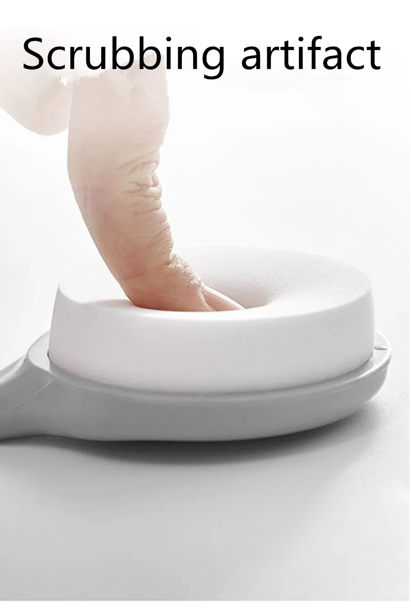 Длинной ручкой Ванна губчатая щетка для купания и протирки на спине нет