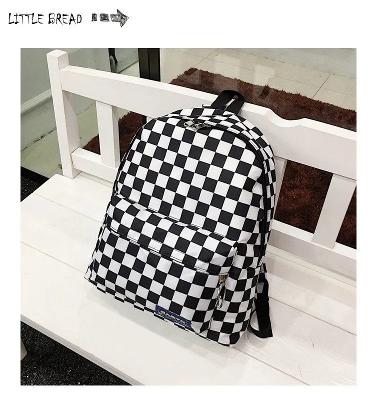 2019 унисекс клетчатая нейлоновая mujer de viaje mochila para portortil Libre mochilas Femenina la escuela