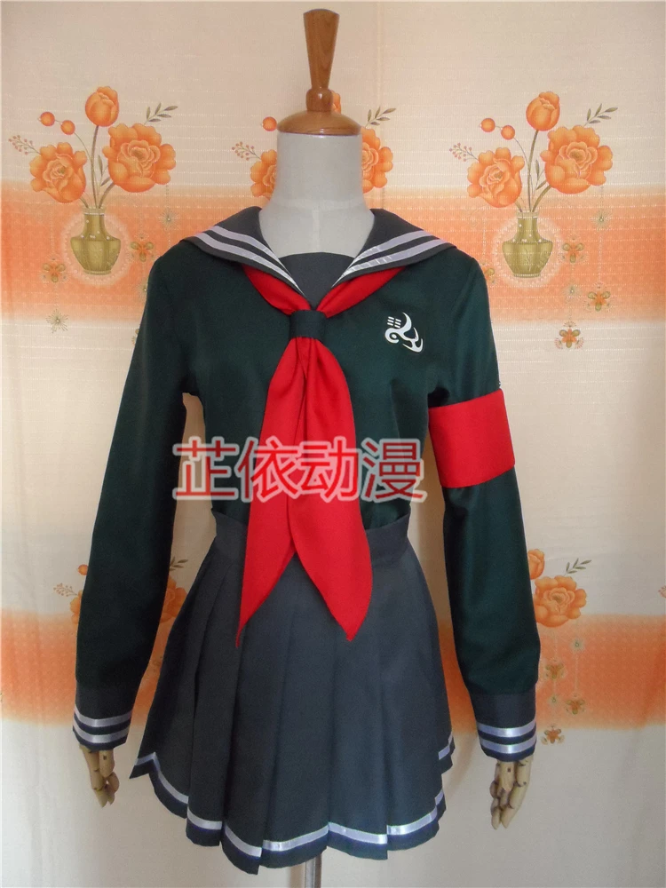 Супер Danganronpa 2 Пеко Pekoyama косплэй костюм парик очки для костюмированной вечеринки