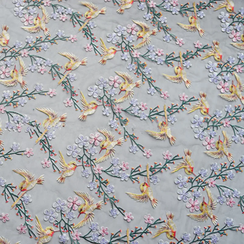 100x150 см/шт. технология трехмерной вышивки мягкая пряжа кружевная ткань для