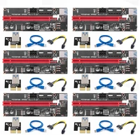 rgeek 009s pcie pci e pci express riser card cabo 1x to 16x usb 3 0 cable sata to 4pin ide molex power supply for btc miner