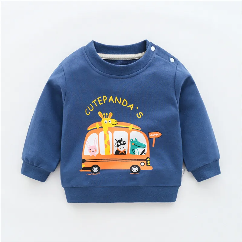 

Children Cotton Printed cartoon pullover sweater Boys Fashion Clothes Spring Autumn boys and girls Long Sleeve Sweatshirt
