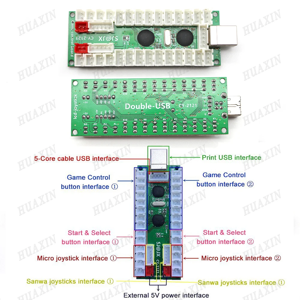 Аркадный шкаф с нулевой задержкой набор сделай сам для светодиодов 5 В кнопок