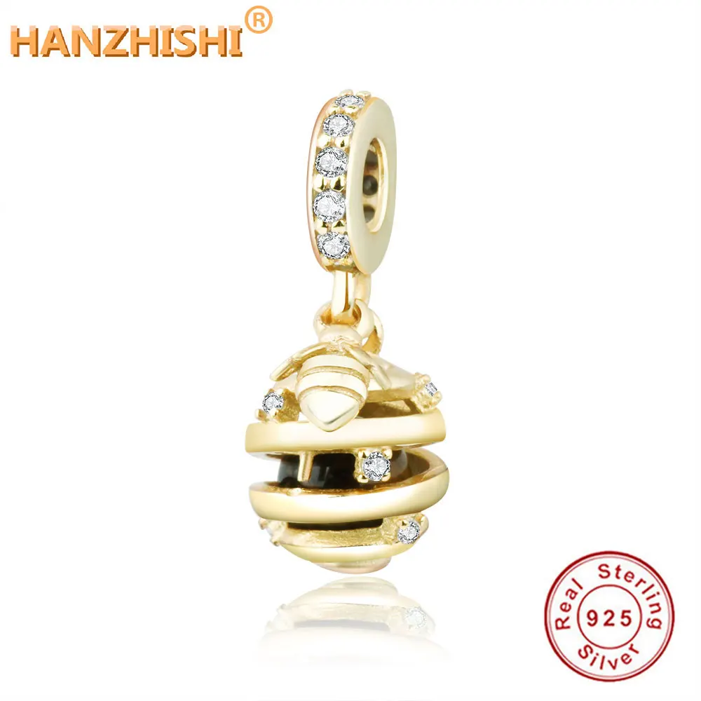 Подвеска для браслета в виде пчелы из серебра 2020 пробы | Украшения и аксессуары