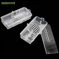4 pcs bee tools bee transport cages beekeeping equipment queen house beehive white transparent queen bee cage