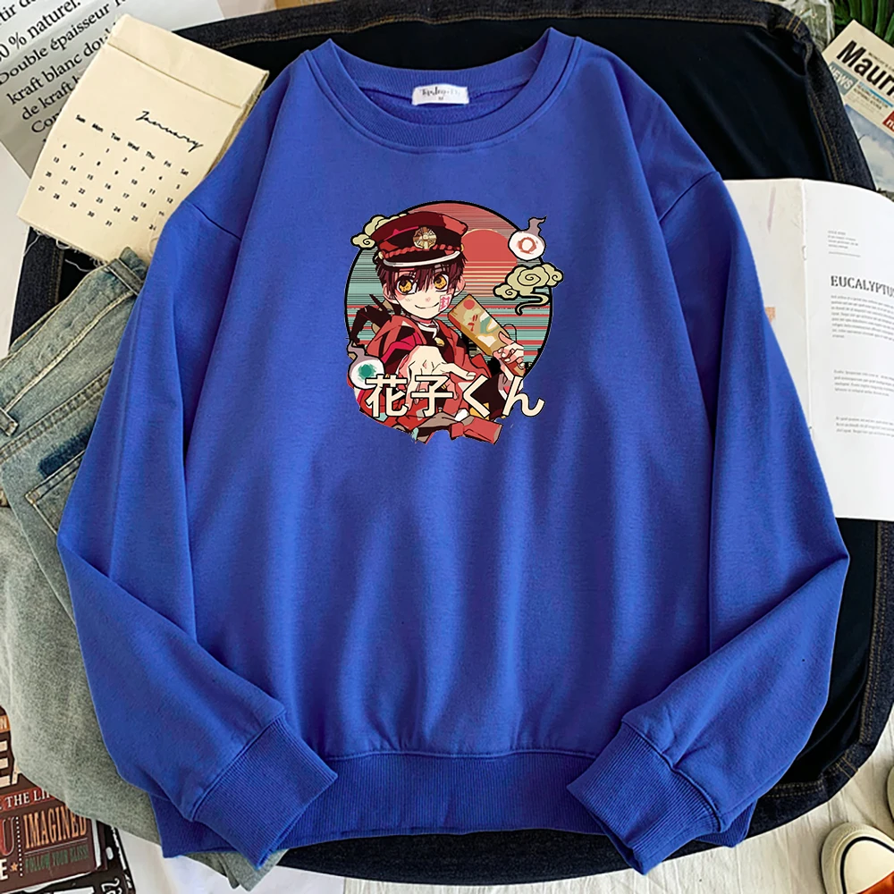 

Толстовка с аниме унитазом Hanako-Kun Yugi Amane, Свободные флисовые топы, модная мужская толстовка с капюшоном