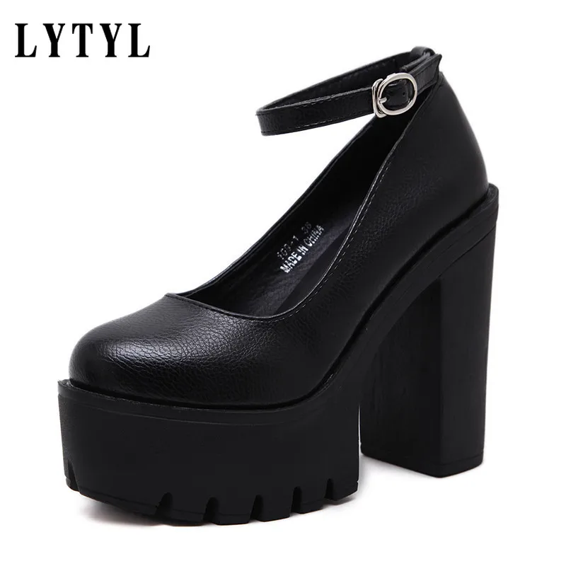 

Super high heel women's shoes stage model single shoes thick heel work shoes catwalk shoes women B20-620
