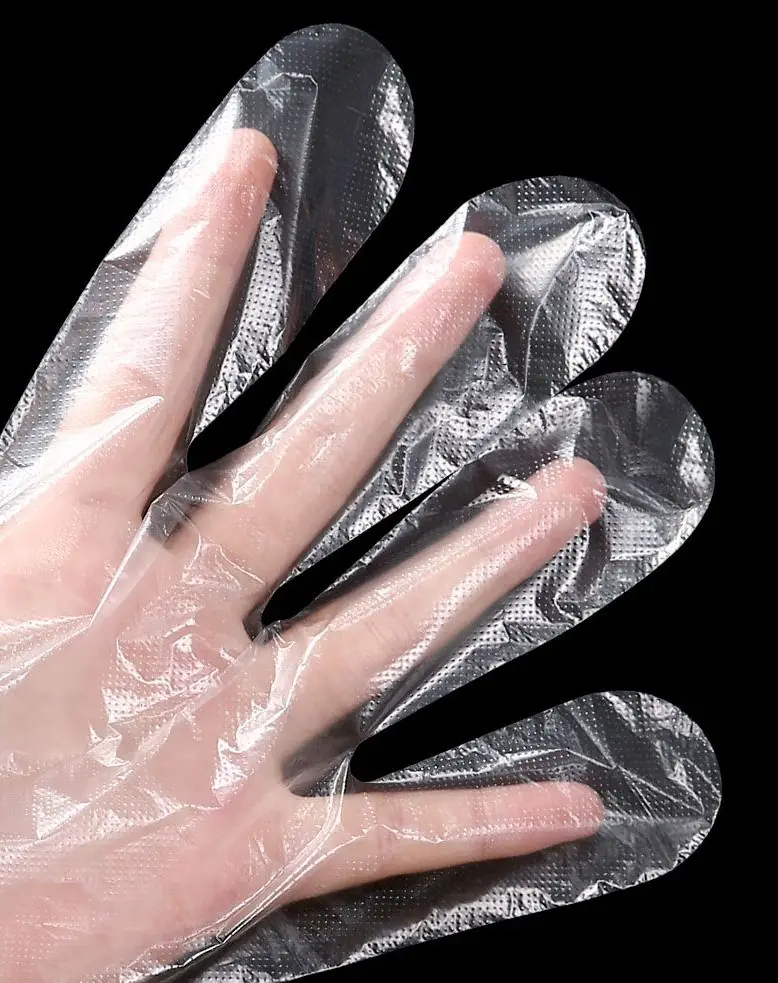 

0.4G PE Disposable gloves Food grade material virus prevent epidemic prevention gloves 1200/600 pieces Wholesale