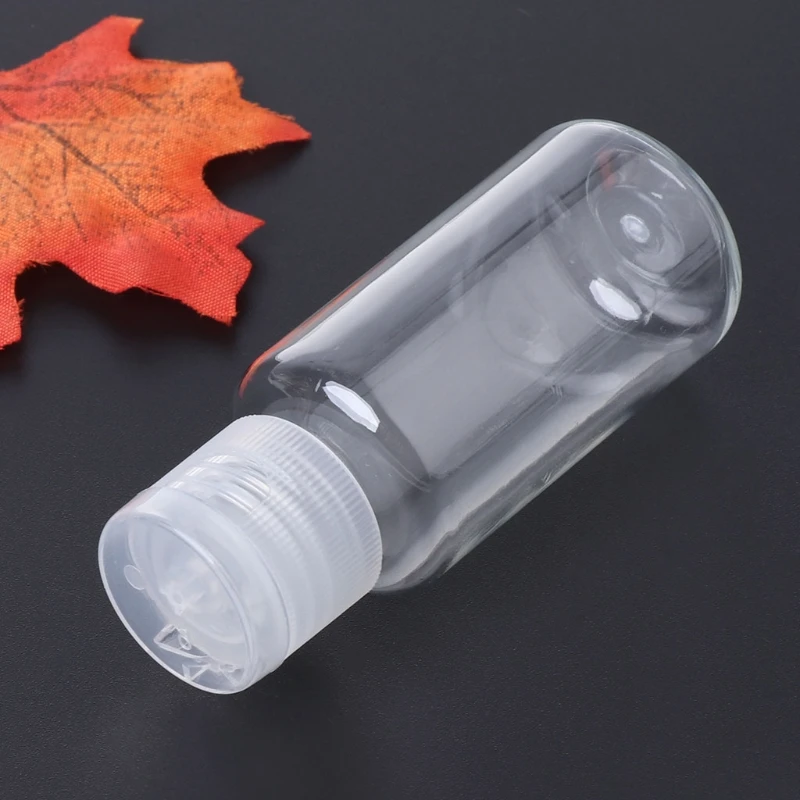 Прозрачная пустая пластиковая крышка для образцов 40 мл бутылка макияжа