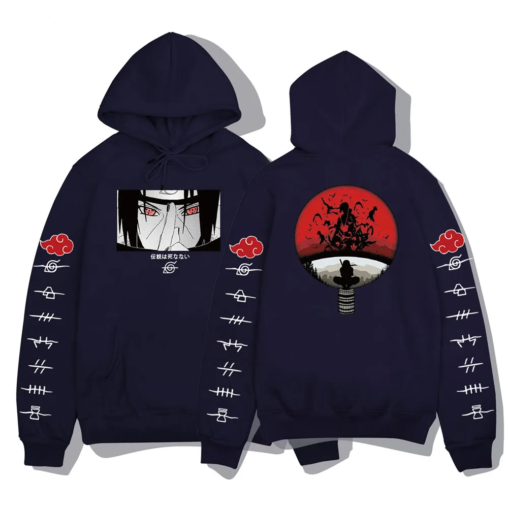 Новинка 2022 толстовка с капюшоном рисунком аниме японская кофта Uzumaki Akatsuki Sakura Kakashi