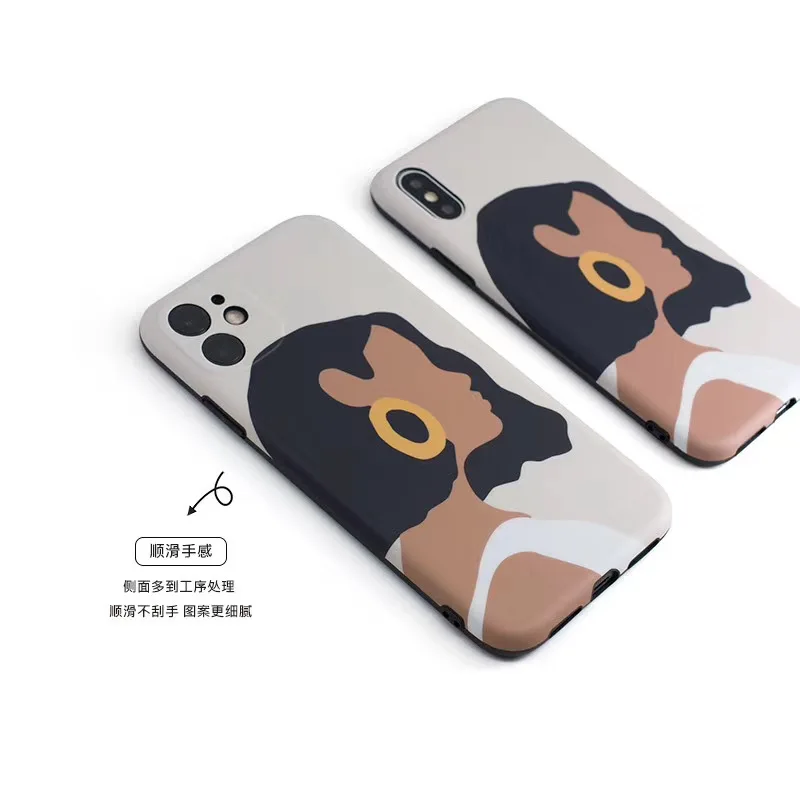 Роскошный белый чехол для телефона в стиле ретро с абстрактной иллюстрацией iphone