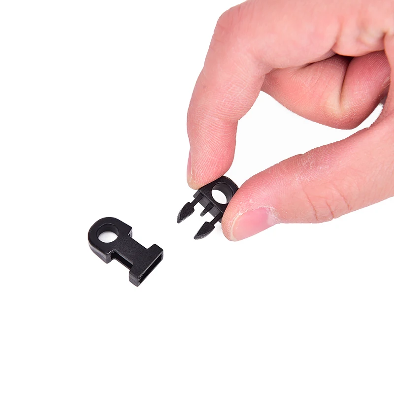 

10Pcs Black Plastic Side Release Buckle With Key Locking Pin Paracord Bracelet Tactical Backpack EDC Outdoor Kits