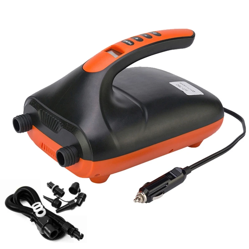 

Portable 20PSI Electric Inflatable Pump Rubber Boat High Pressure Air Pump with Intelligent Dual Stage Auto-Off Function