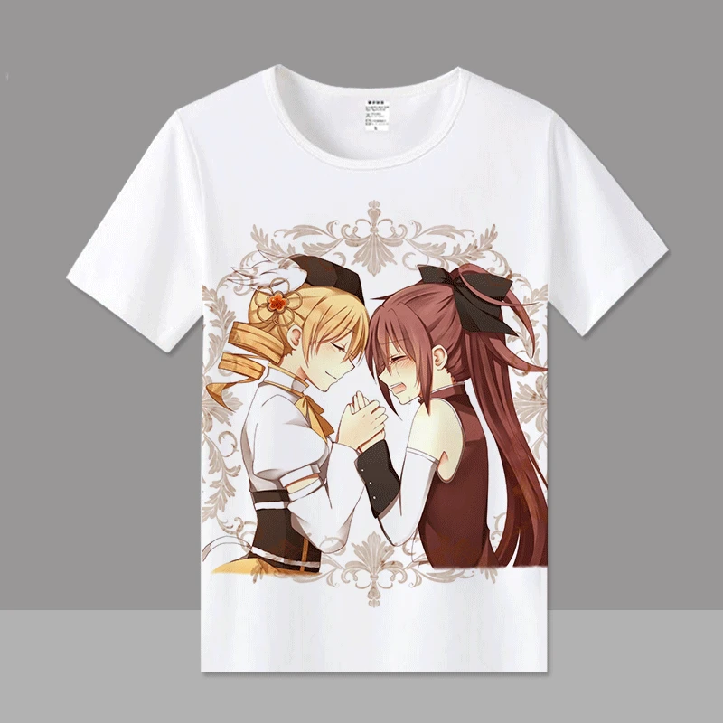 Футболка для костюмированной вечеринки Puella Magi Madoka Magica с принтом Kaname Tomoe Mami