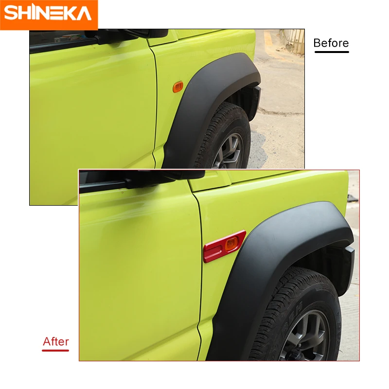 Наружные наклейки SHINEKA для Suzuki Jimny боковой брызговик автомобиля поворотник