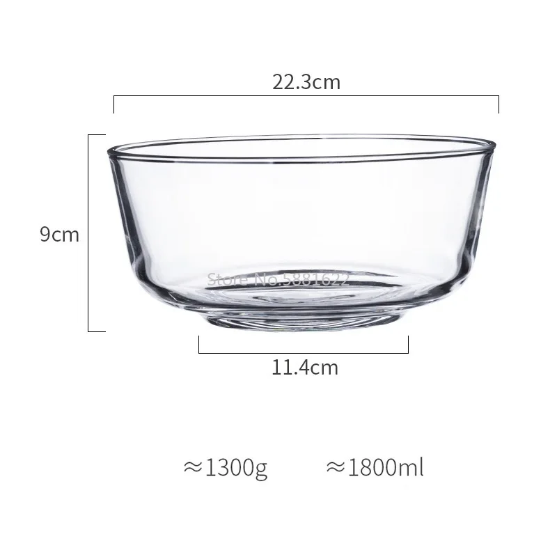Креативная прозрачная стеклянная чаша в скандинавском стиле для фруктового