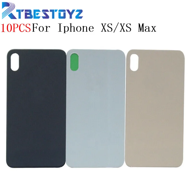 Крышка батарейного отсека 10 шт./лот для iPhone XS Max Задняя стеклянная крышка корпуса