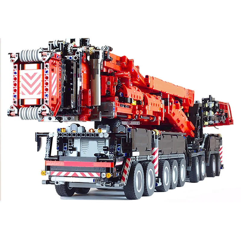 

MOC Upgrade Version New Power Mobile Crane Excavator Model Crane Building Bricks Set High-tech Motor Set Building Block Boy Gift