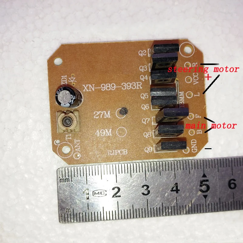 1set 4CH 27MHZ Automatic Frequency Wireless Remote Controller Kit 3A DC 3.7V-7.2V Receiver Transmitter Radio System for DIY Toy | Игрушки и