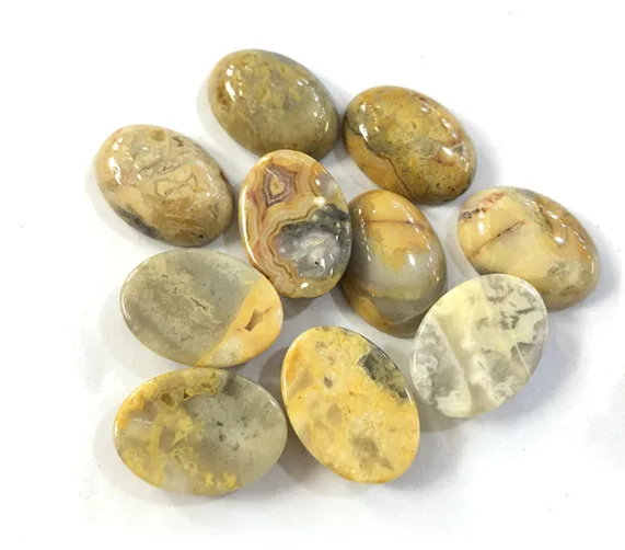 

Natural Gemstone Cabochon Crazy Agate 13x18mm Oval CAB Wholesale Gems Beads cabochon loose semi-precious stone Ring face Pendan