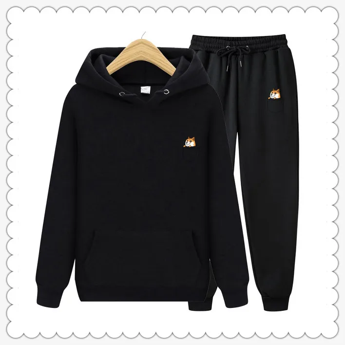 Толстовка с капюшоном и карманом на флисе | Мужская одежда