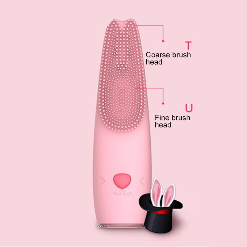 Силиконовая щетка для очищения лица Массажная глубокое очищение кожи